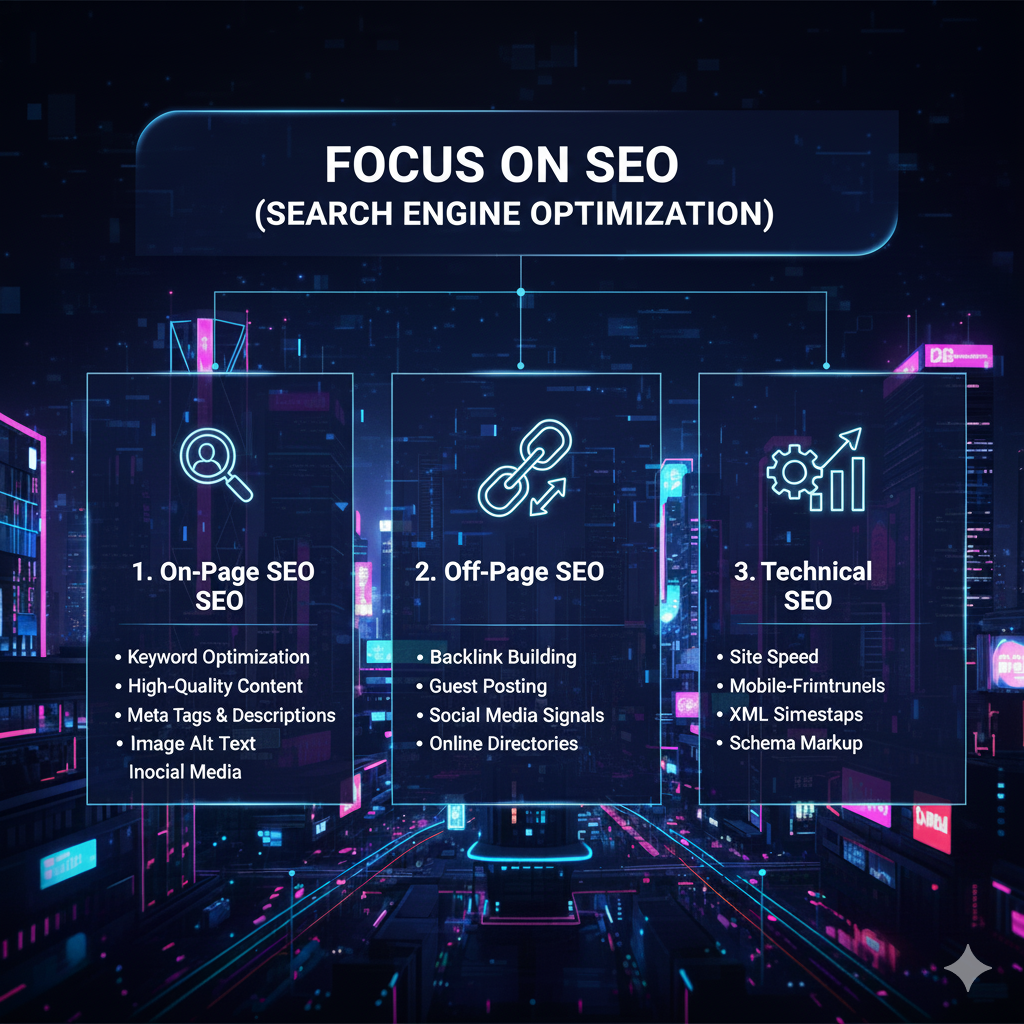 Step-by-Step Guide to Digital Marketing Success Focus On SEO Search Engine Optimization