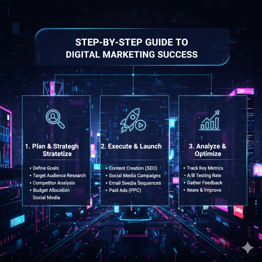 Step-by-Step Guide to Digital Marketing Success Step By Step Guide To Digital Marketing Success