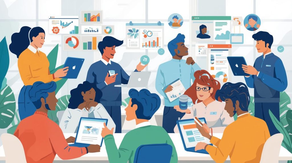 Generate A Image For Engage Your Audience With Content Marketing 1024x573