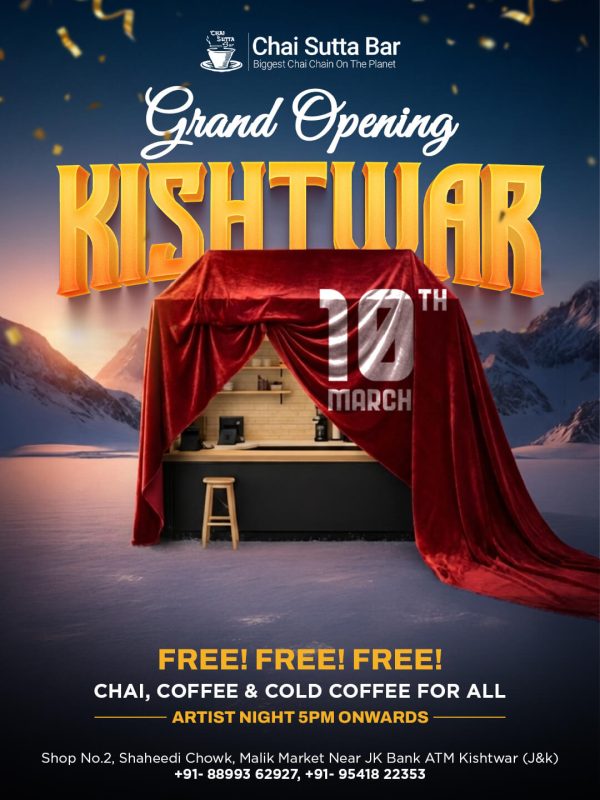 chai grand opening poster kishtwar 1